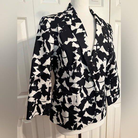 Coldwater Creek Black & White Blazer Sz. 10 - Picture 2 of 4